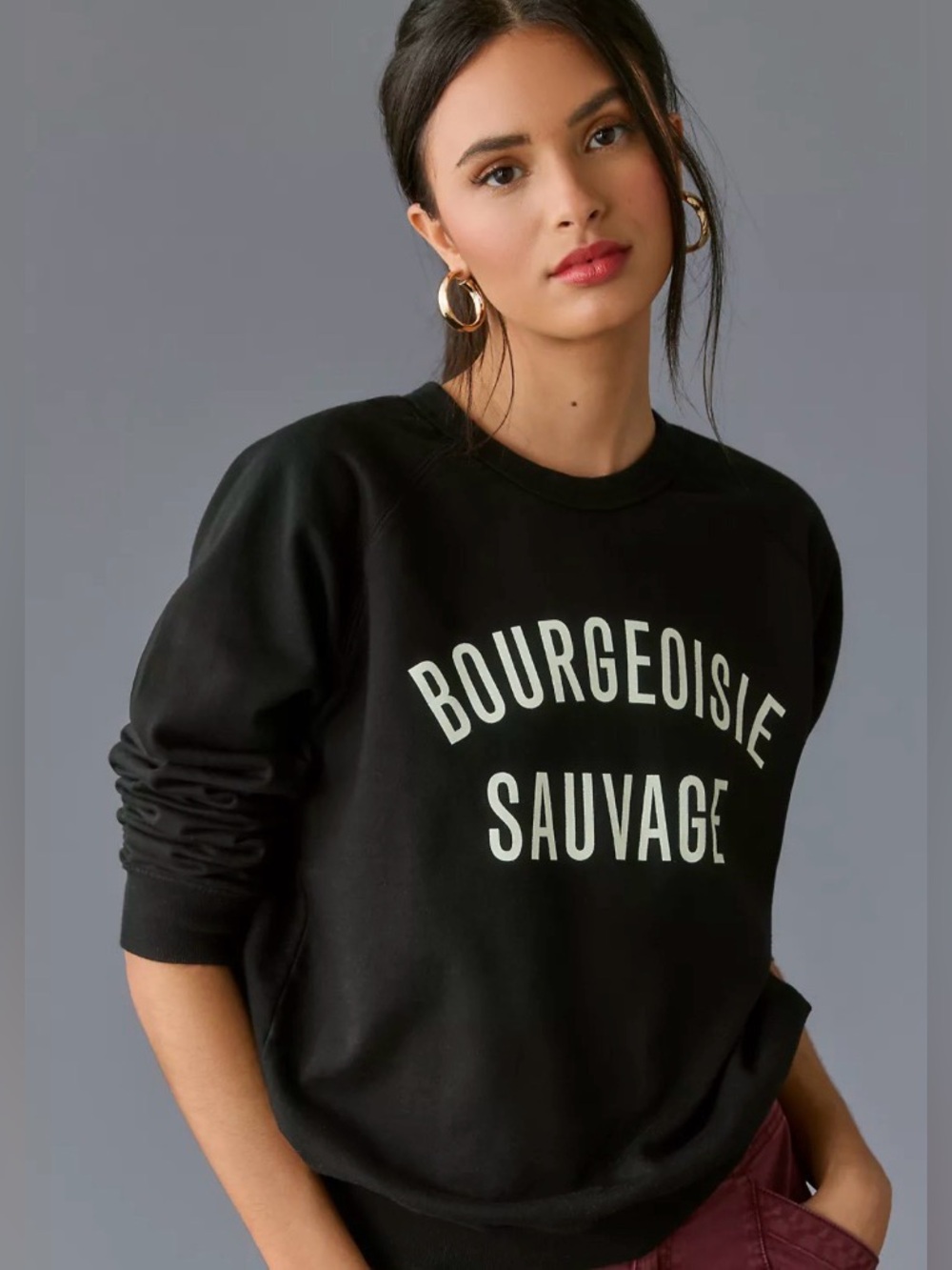 Clare V. ‘Bourgeoisie Sauvage' Crewneck Sweatshirt